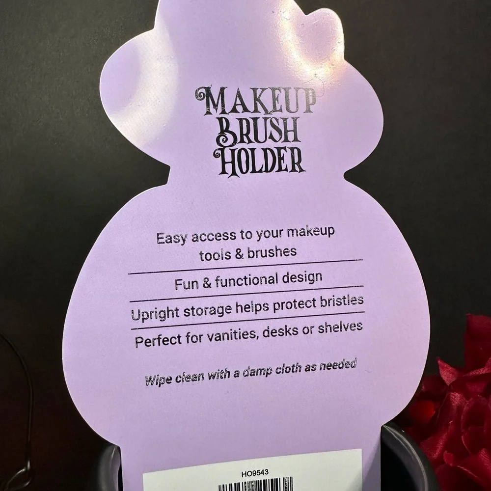 Black Cat Makeup Brush Holder